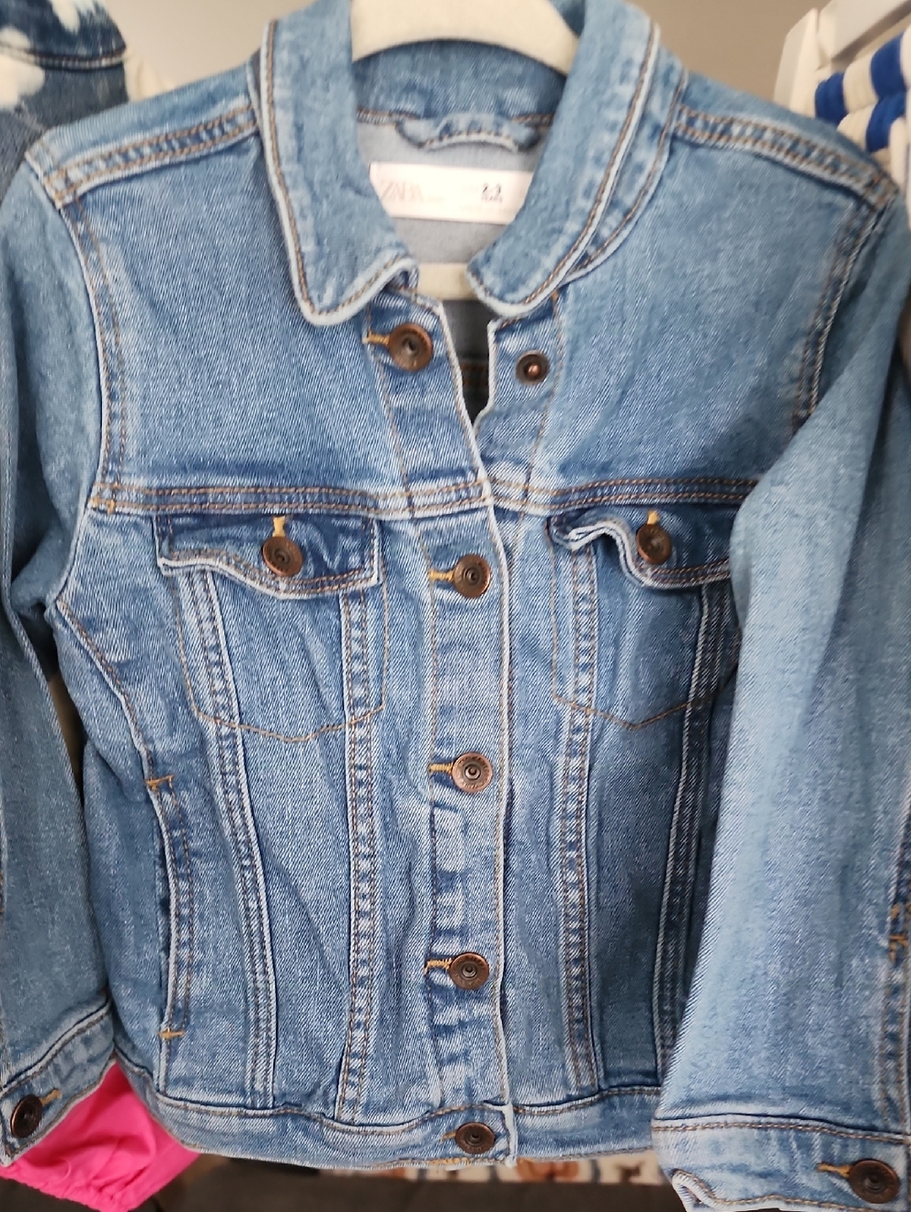 Zara Light Blue Denim Jean Jacket for Kids